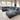 Allison gray corduroy sectional with storage chaise