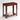 Pierce Chairside Table - Brown