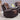 Austin Brown/Red Rocker Recliner features contrast stitching and comes in two-tone brown upholstery with black inset. Upholstered in bonded leather and reclines supremely comfortable. Steel frame constrution.