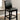 Gladstone Counter Height Chair in Black- stylish upholstered back and seat, leatherette parson chair